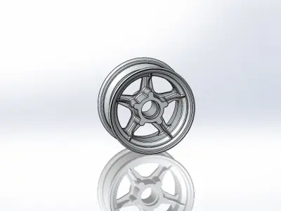 Airplane wheel drive 3D print model