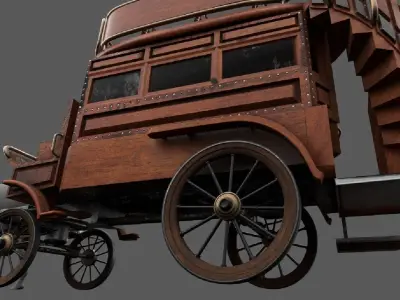 luxury duble deck bus cca1890 3D model