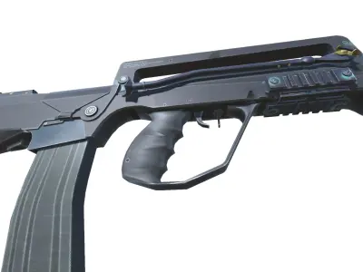 52-FAMAS G2-gun model 3d game ready model Low-poly 3D model Low-poly 3D model