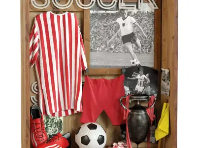 Football Set 3D model