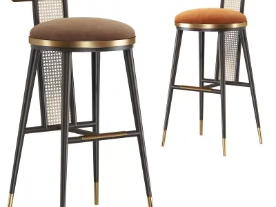 Bar Chair Blakey by Mezzocollection 3D model