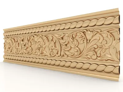 Ceiling Molding 10 - For CNC and Interior 3D model