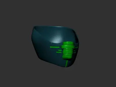 Gas mask helmet  3D model