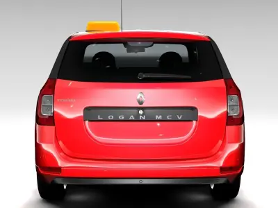 Renault Logan MCV Taxi 2016 3D model