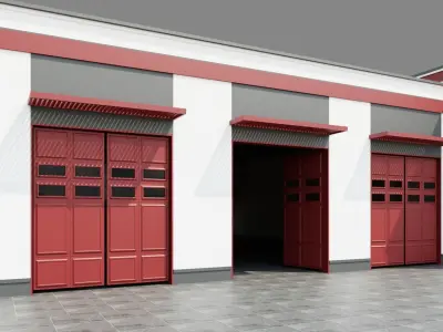 Fire Station  ID052 3D model