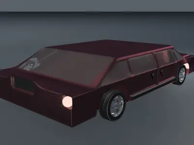 Car For Video Games 3D model
