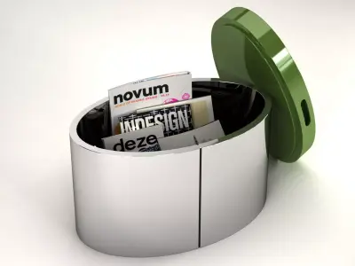 Raymond two silver and side tables 3D model