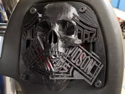 Speaker enclosure for Harley Davidson front lowers - headskull 3D print model