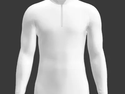 cycling raglan shirts 3D model