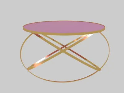Modern Coffee Table Furniture Low-poly 3D model