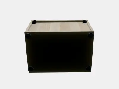 BESTA Shelf unit with glass door 4 3D model