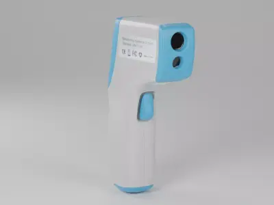 Infrared Thermometer Gun Low-poly 3D model