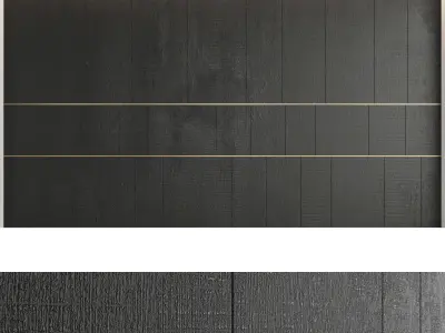 Decorative wall panels set 32 3D model