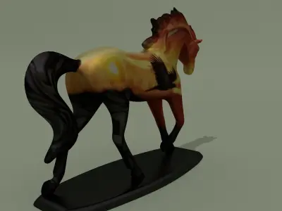 Horse Statuette Z5 3D model
