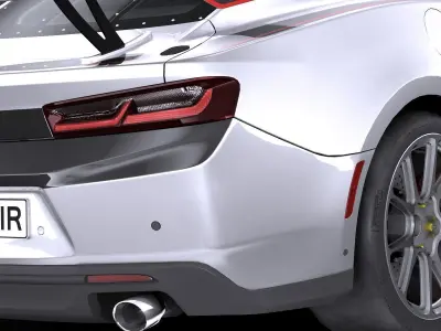 Chevrolet Camaro GT4R CG LowPoly 3D model