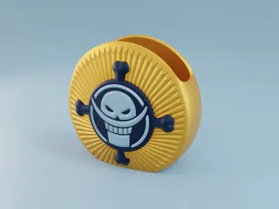 Desk organizer One Piece Whitebeard  3D print model