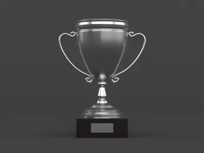 Trophy Cups 3D model 8