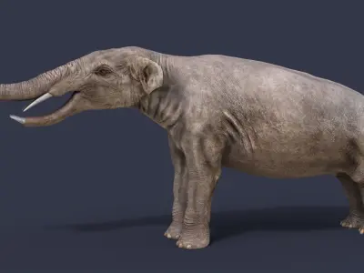 Extinct animals pack version 9 Low-poly 3D model