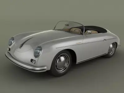 Porsche 356 A speedster 1957 3D model