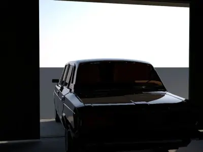 VAZ 2106 Low-poly 3D model