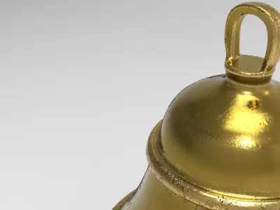 Bear Bell Low-poly 3D model