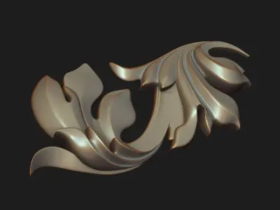 Carved decor 01 3D model 3D model