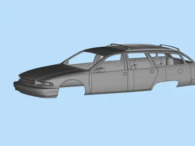  3d print rc car 1991 to 1993 Chevrolet Caprice Station Wagon  3D print model