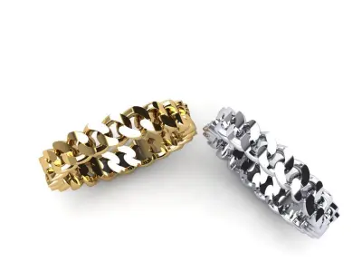 Cuban 4mm ring  3D print model