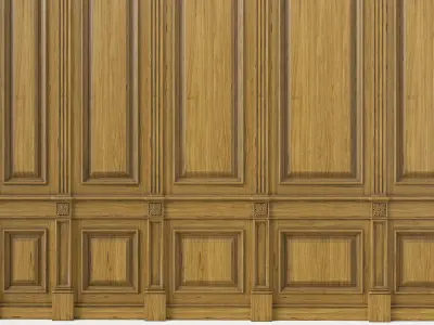 Wooden panel 02 05  3D model