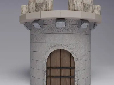 TowerX Low-poly 3D model