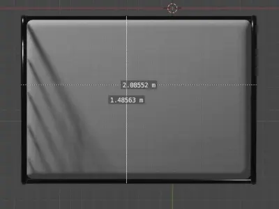 Ikea SAGSTUA bed frame 3D model