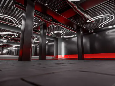 High Quality Modern Indoor Gym Free 3D model