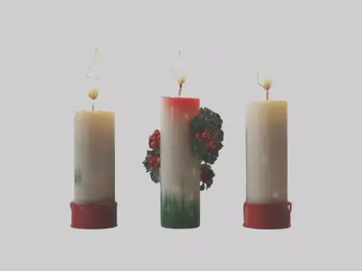 Christmas Candles model 3D model