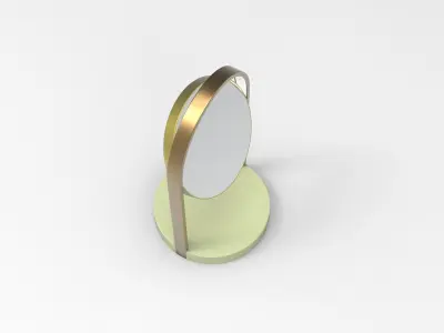 Gapirini Table Mirror Low-poly 3D model