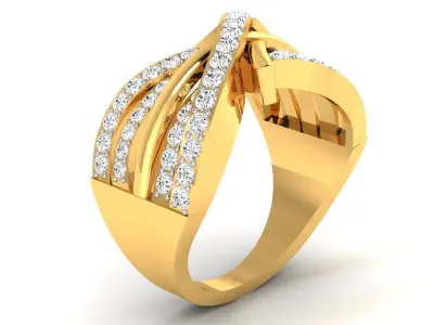 Women Ring 3D print model 32