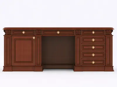 classical writing table 3D model