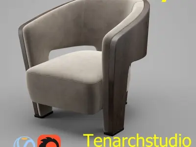 Tenarchstudio Marelli Chloe Armchair Render Ready  3D model