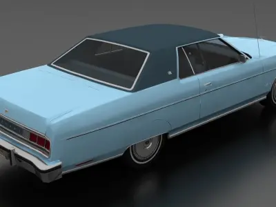 Marquis 2dr 1974 Low-poly 3D model