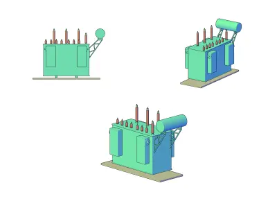 Power Transformer 3D model