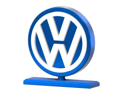 Volkswagen Stand Logo 3D print model