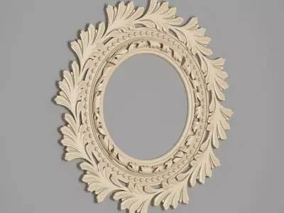 Classic Ceiling Plaster 001 3D model