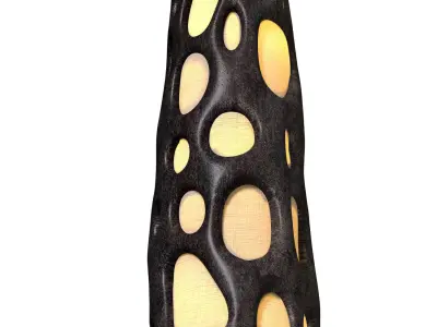 Modern designer floor lamp honeycomb Eco Sculptural Morel  3D model