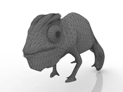 Chameleon 3D model buy
