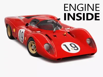 Ferrari 312 P Berlinetta 0868 - Modern 3D model