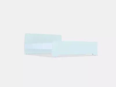 ASKVOLL Bed frame 7 Low-poly 3D model