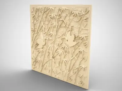 Stork Ornament 3D print model