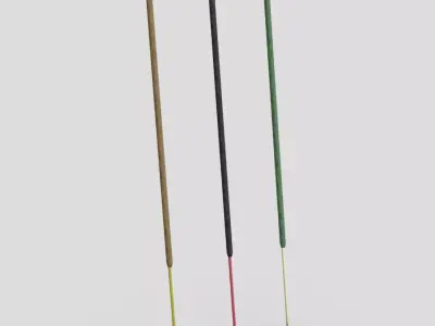Incense Stick Low-poly 3D model