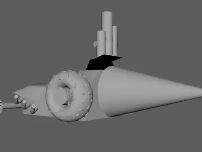 Candy Car Low-poly 3D model