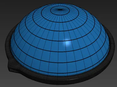 Fitness equipment set 3D model