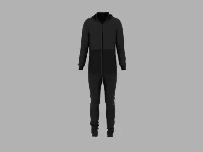 Sport Suit Low-poly 3D model 34